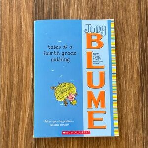Scholastic Blue and Orange Book by Judy Blume